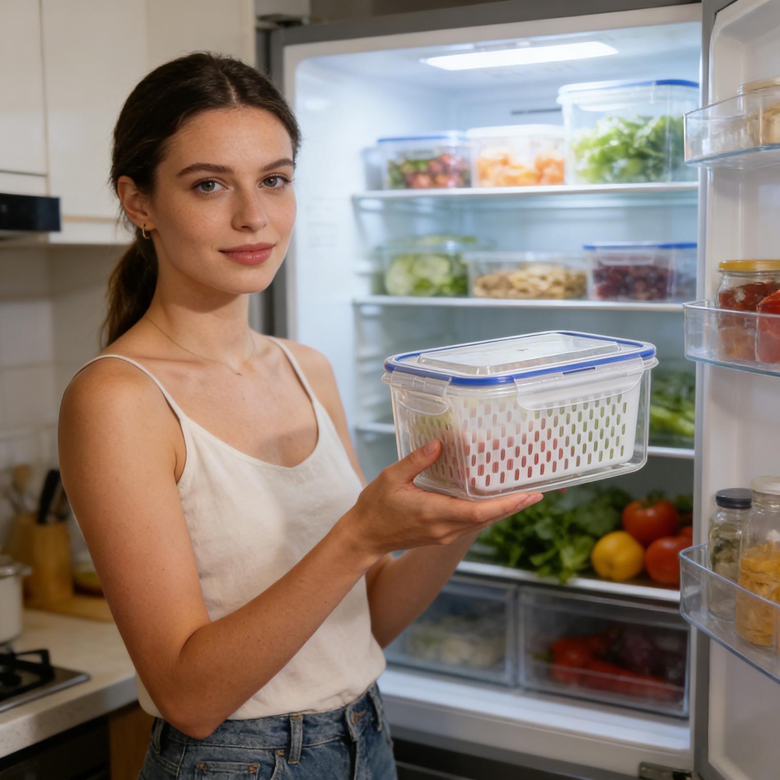 Food Storage Containers - حاوية تخزين طعام 4 في 1،