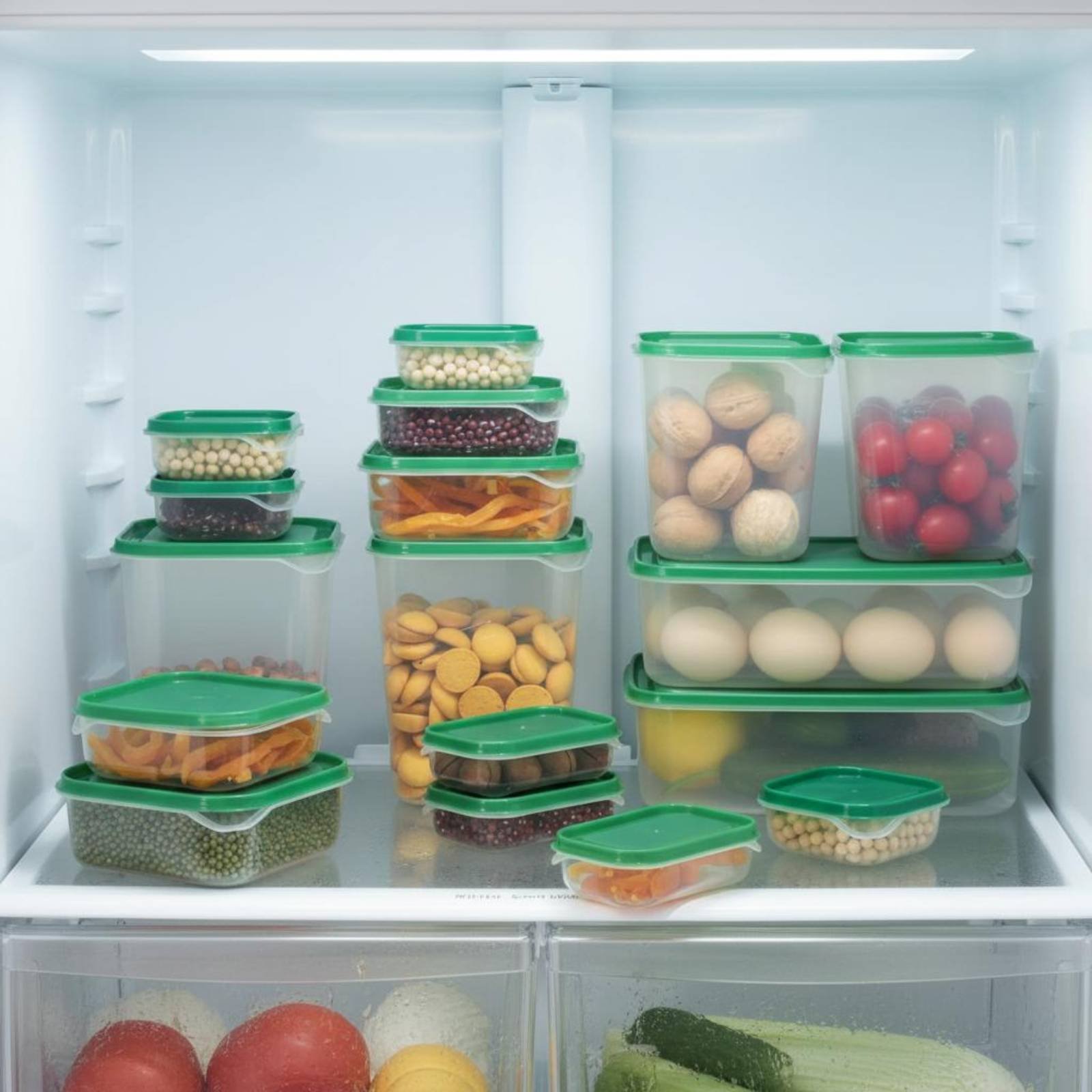 Food Storage Containers - مجموعة من 17 قطعة لتخزين الطعام