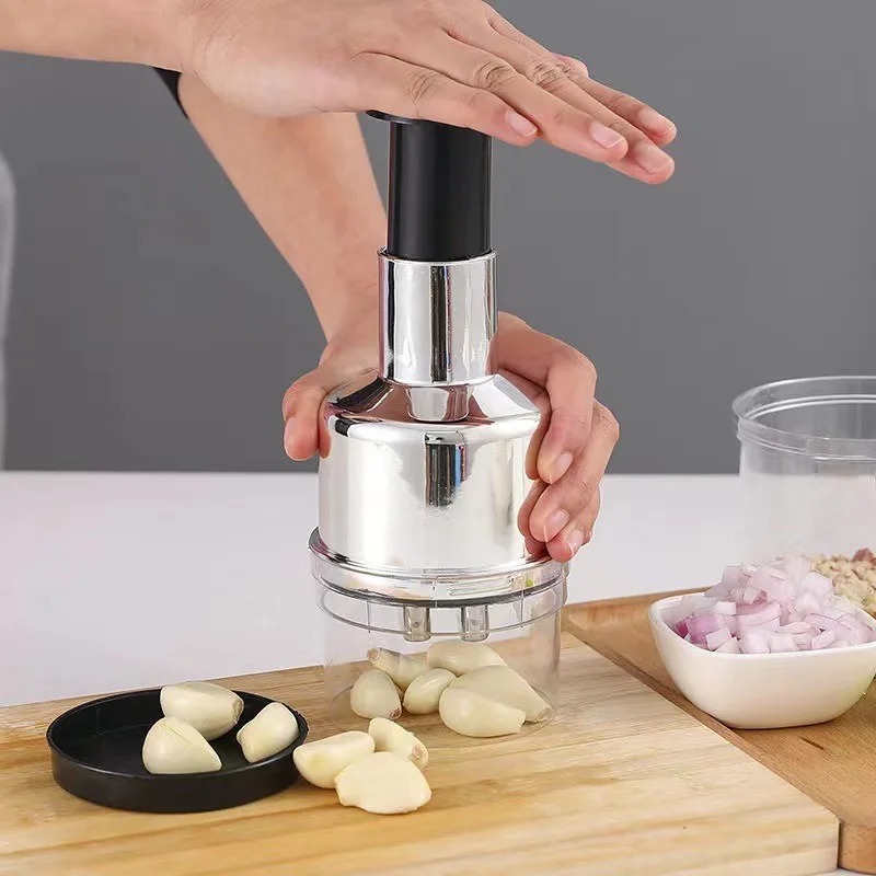 Kitchen Gadgets Vegetable Chopper - مفرمة ثوم وبصل يدوية متعددة الوظائف
