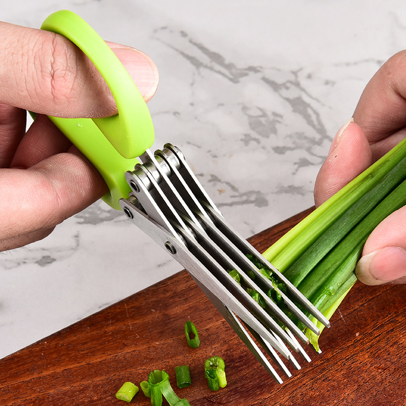 Herb Scissors 5 Blade - مقص متعدد الطبقات من الفولاذ المقاوم