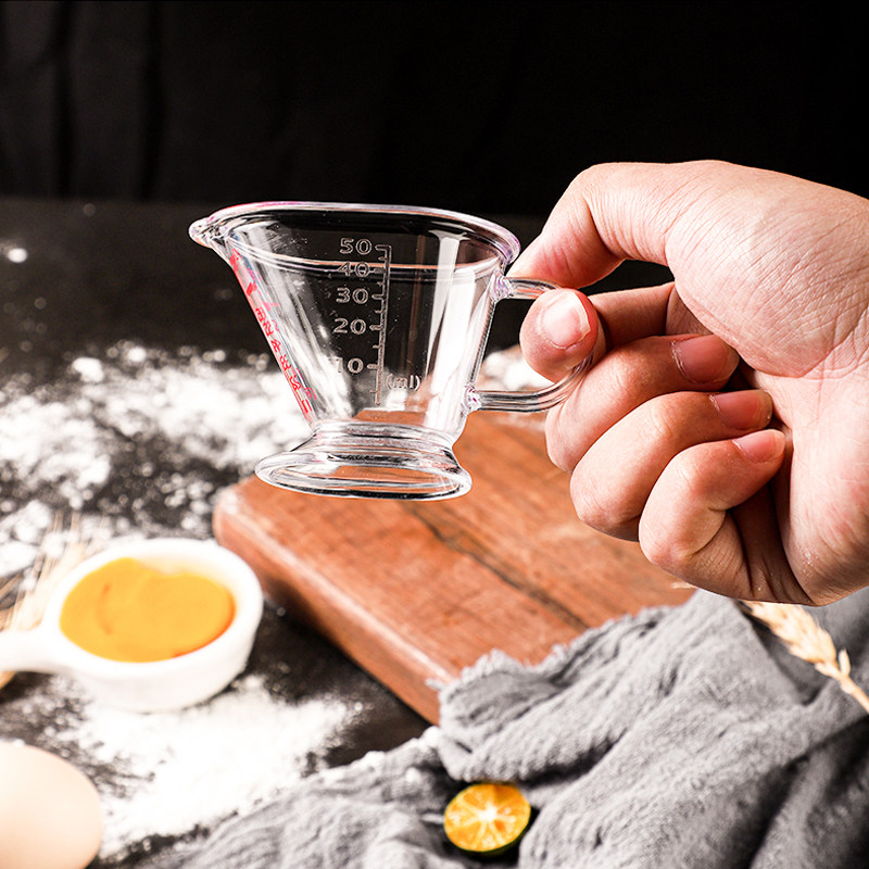 Kitchen Gadgets For Small Kitchens - كوب قياس صغير شفاف بمقبض للاستخدام