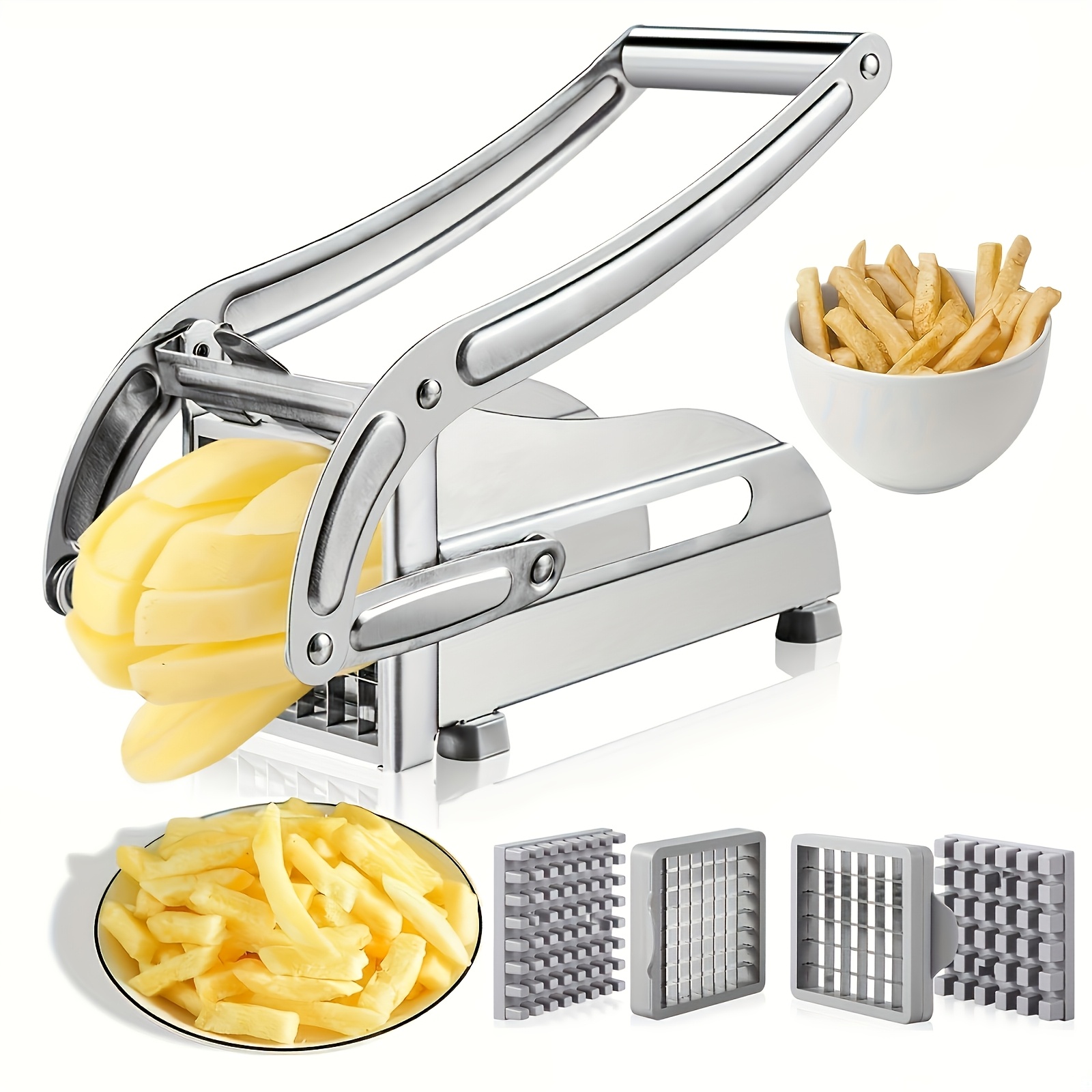 Kitchen Gadgets Vegetable Chopper - قطاعة خضروات، قطاعة بطاطس مقلية، قطاعة