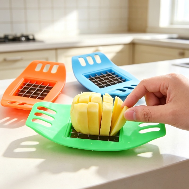 Kitchen Gadgets Vegetable Chopper - آلة صنع البطاطس المقلية، قطاعة بطاطس