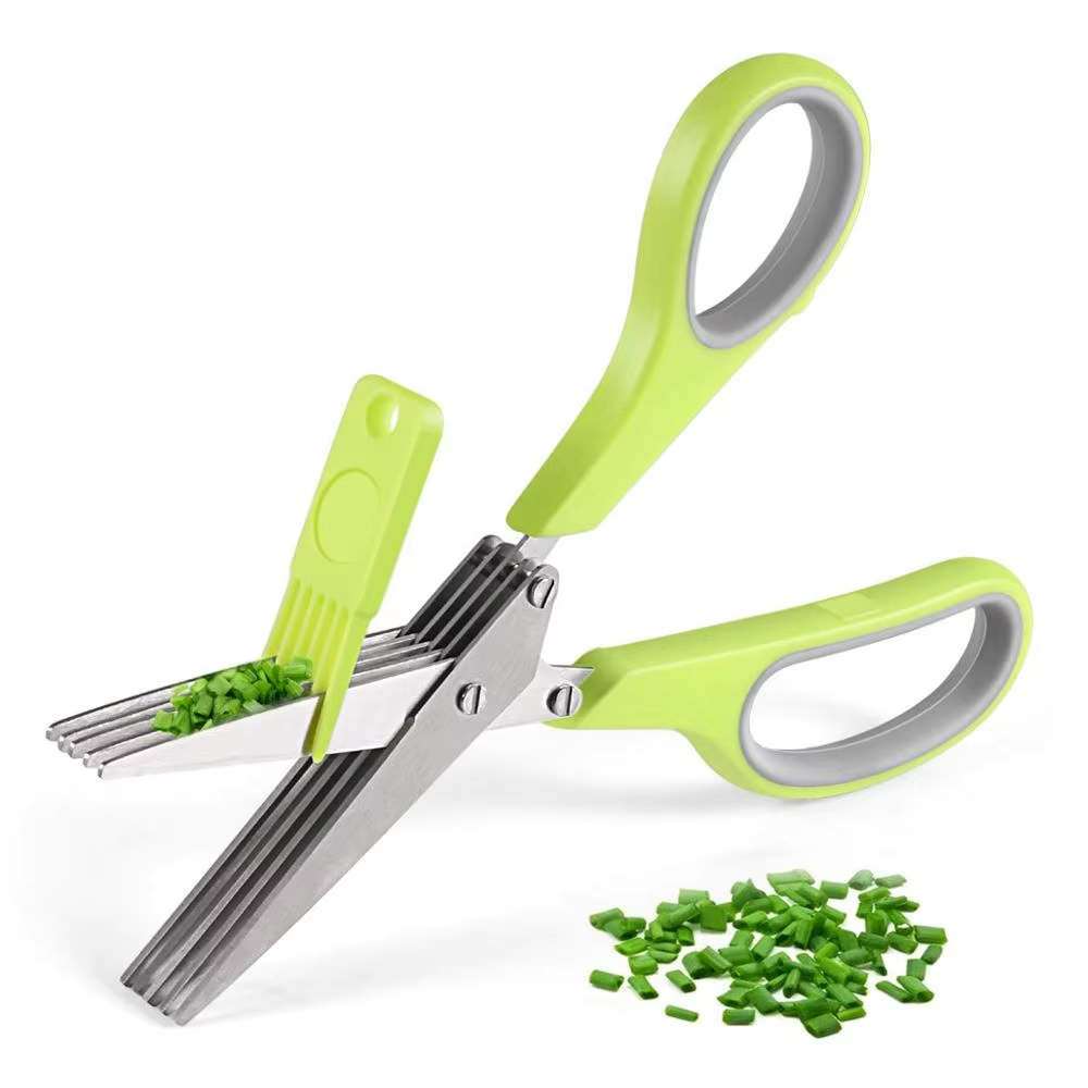 Herb Scissors 5 Blade - مقص بصل وأعشاب من الفولاذ المقاوم