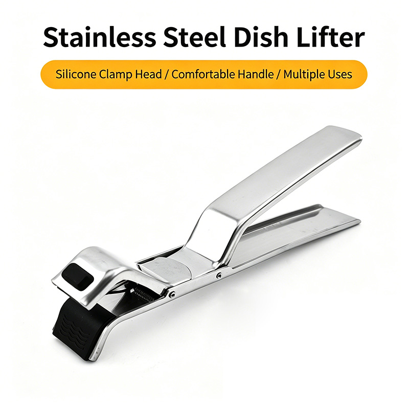 Kitchen Gadgets Holder - ملقط طبق من الستانلس ستيل مضاد