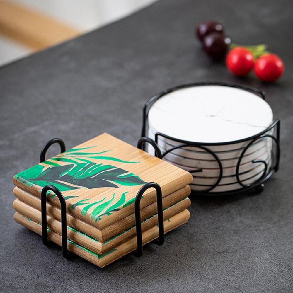 Kitchen Gadgets Holder - رف تخزين الوقايات المستديرة والمربعة حصيرة