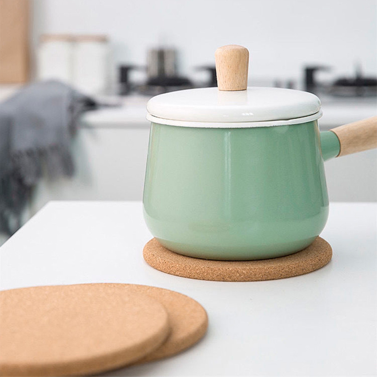 الفلين وعاء حامل مقاومة للحرار - مراجعة Kitchen Gadgets Holder وسعره