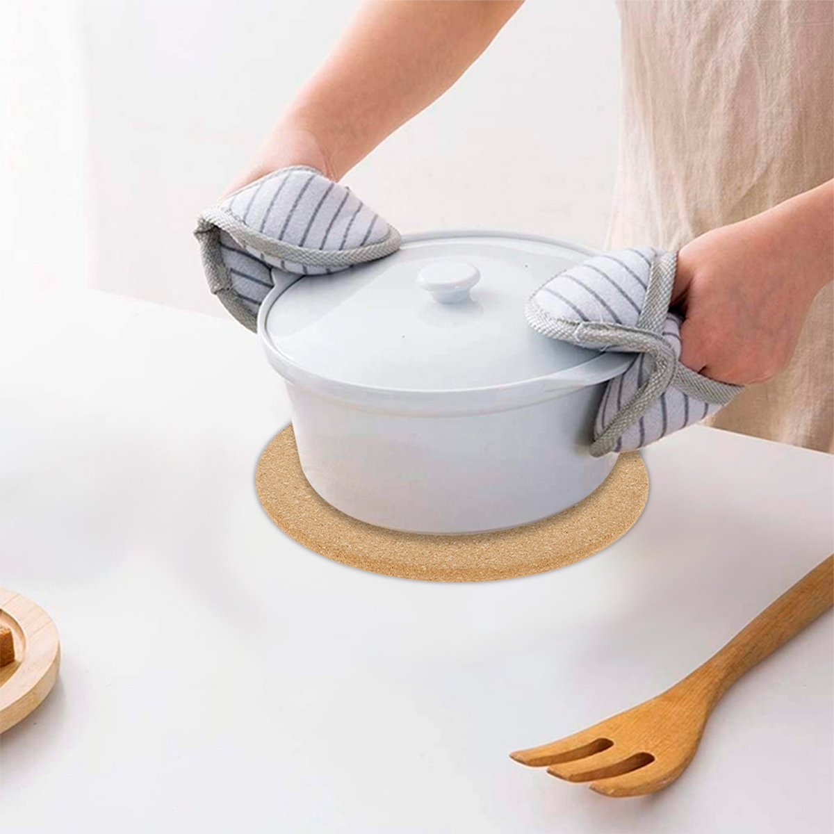 الفلين وعاء حامل مقاومة للحرار - مراجعة Kitchen Gadgets Holder وسعره