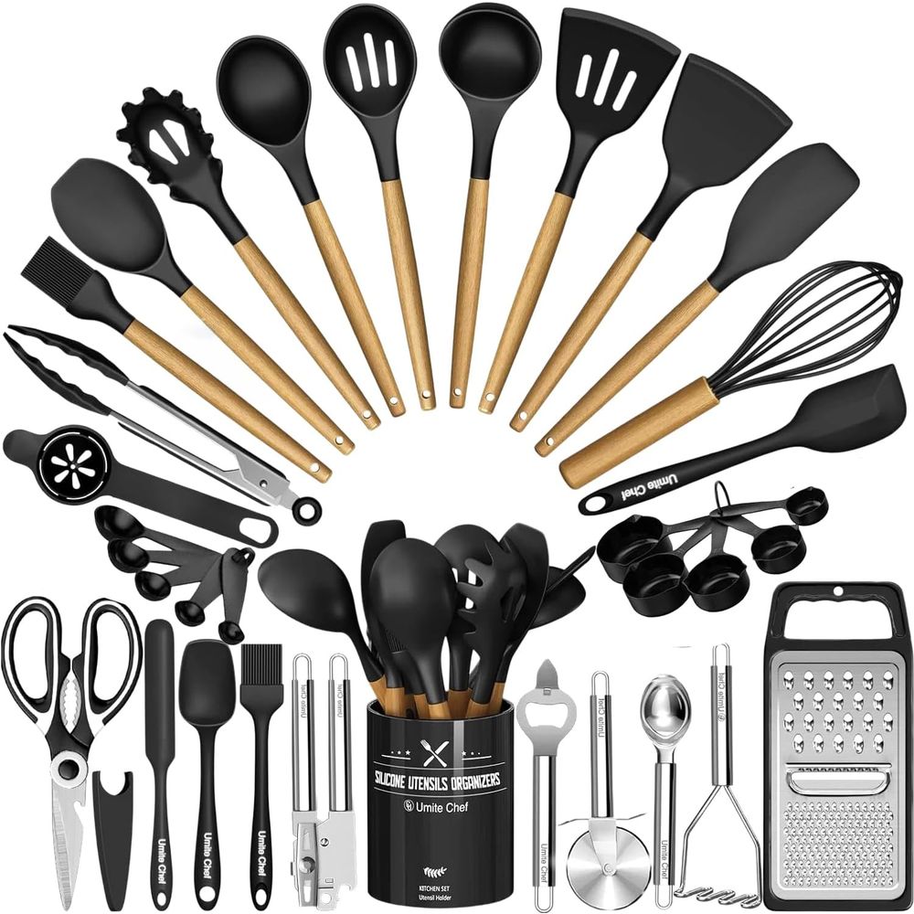 مجموعة أدوات المطبخ - 34 قطعة  - مراجعة Kitchen Gadgets Holder وسعره