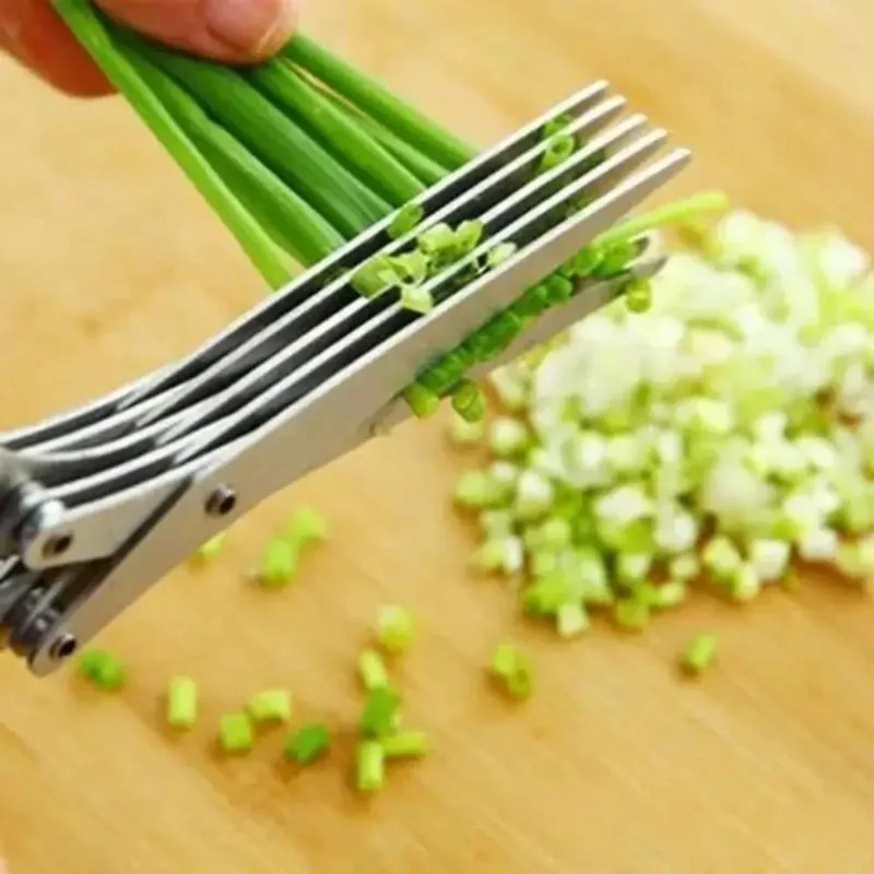 مقص أعشاب موفر للوقت بخمس شفرا - مراجعة Herb Scissors 5 Blade وسعره