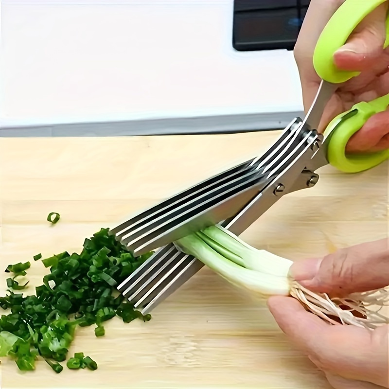 مقص تقطيع بخمس شفرات، مقص متعد - مراجعة Herb Scissors 5 Blade وسعره
