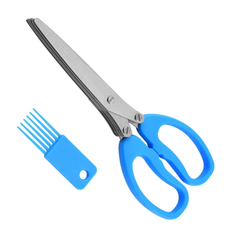 5 شفرة عشب مقص متعدد الوظائف م - مراجعة Herb Scissors 5 Blade وسعره