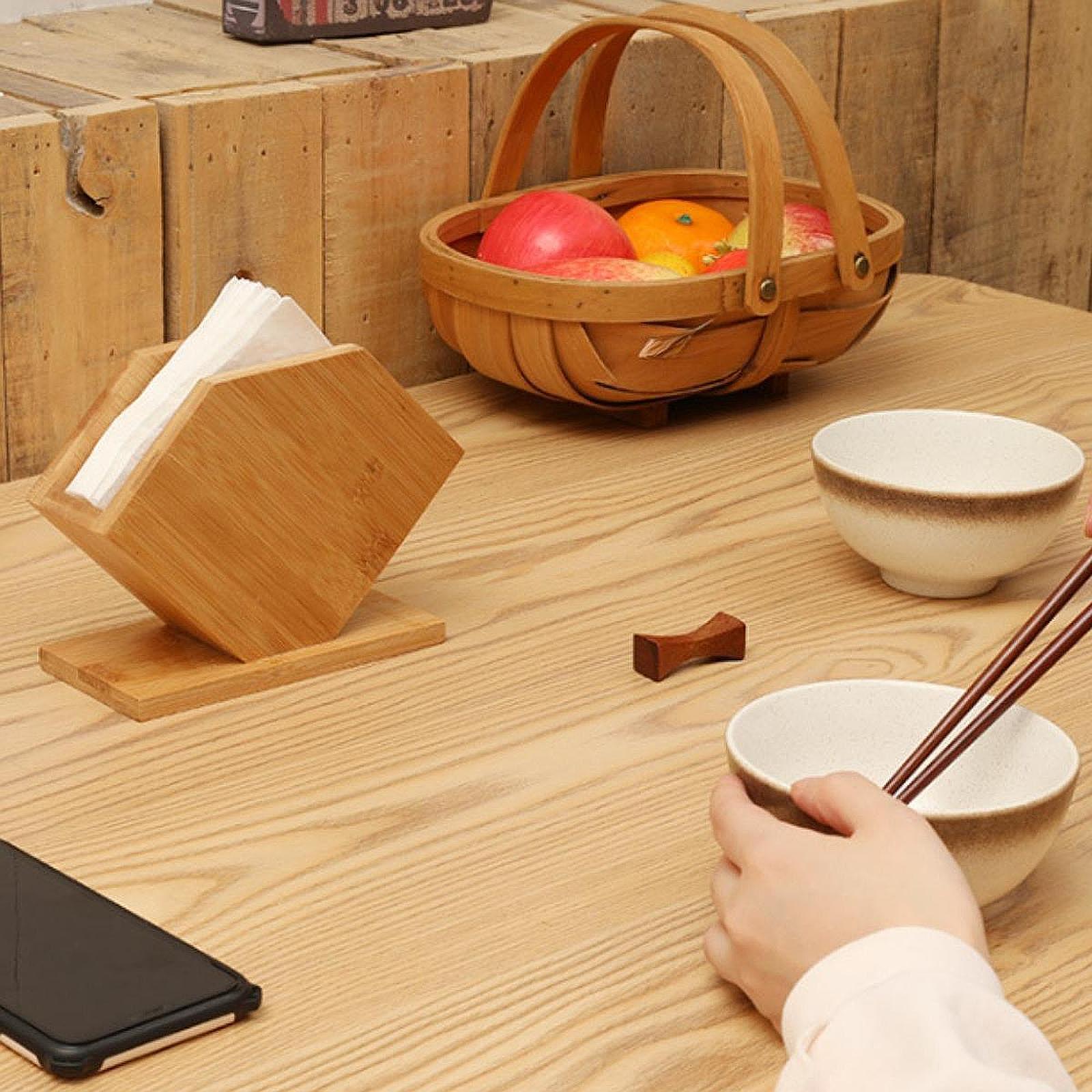 الخيزران الأنسجة صندوق مكعب ال - مراجعة Kitchen Gadgets Holder وسعره