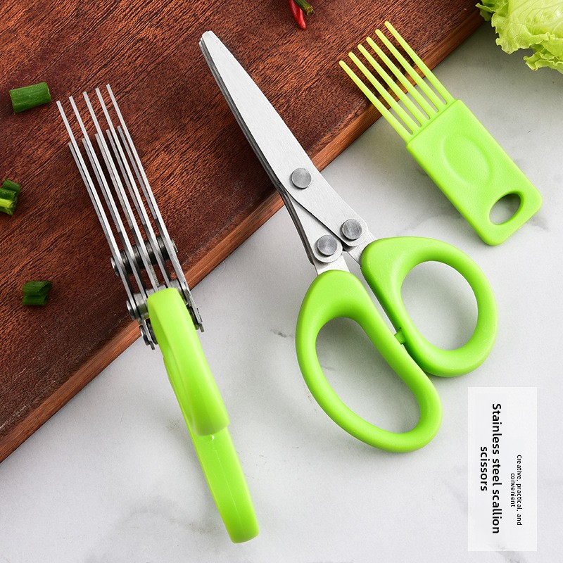 مقص متعدد الطبقات من الفولاذ ا - مراجعة Herb Scissors 5 Blade وسعره