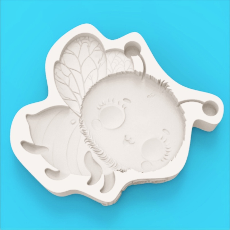 قالب سيليكون على شكل نحلة صغير - مراجعة Silicone Mold Baking وسعره