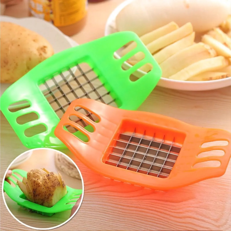 آلة صنع البطاطس المقلية، قطاعة - مراجعة Kitchen Gadgets Vegetable Chopper وسعره