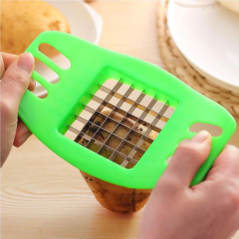 آلة صنع البطاطس المقلية، قطاعة - مراجعة Kitchen Gadgets Vegetable Chopper وسعره