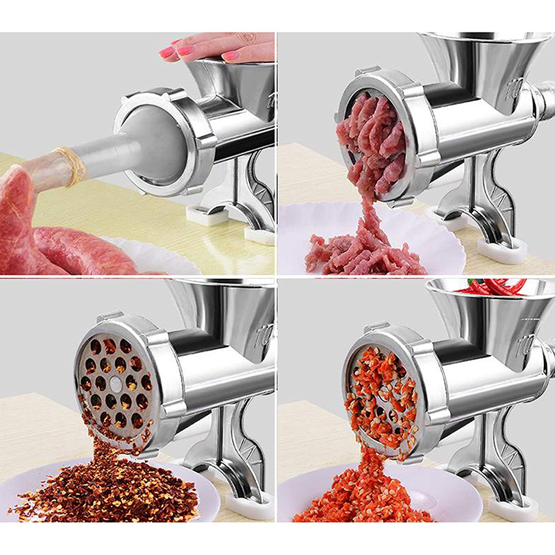 مفرمة اللحم اليدوية السجق اللح - مراجعة Kitchen Gadgets Vegetable Chopper وسعره