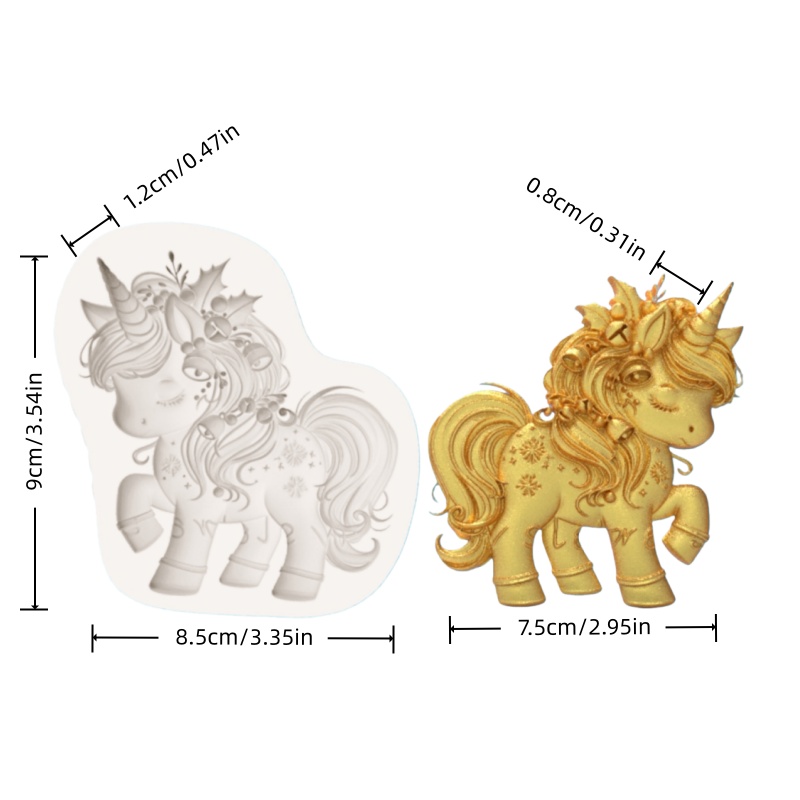 قالب سيليكون على شكل يونيكورن  - مراجعة Silicone Mold Baking وسعره