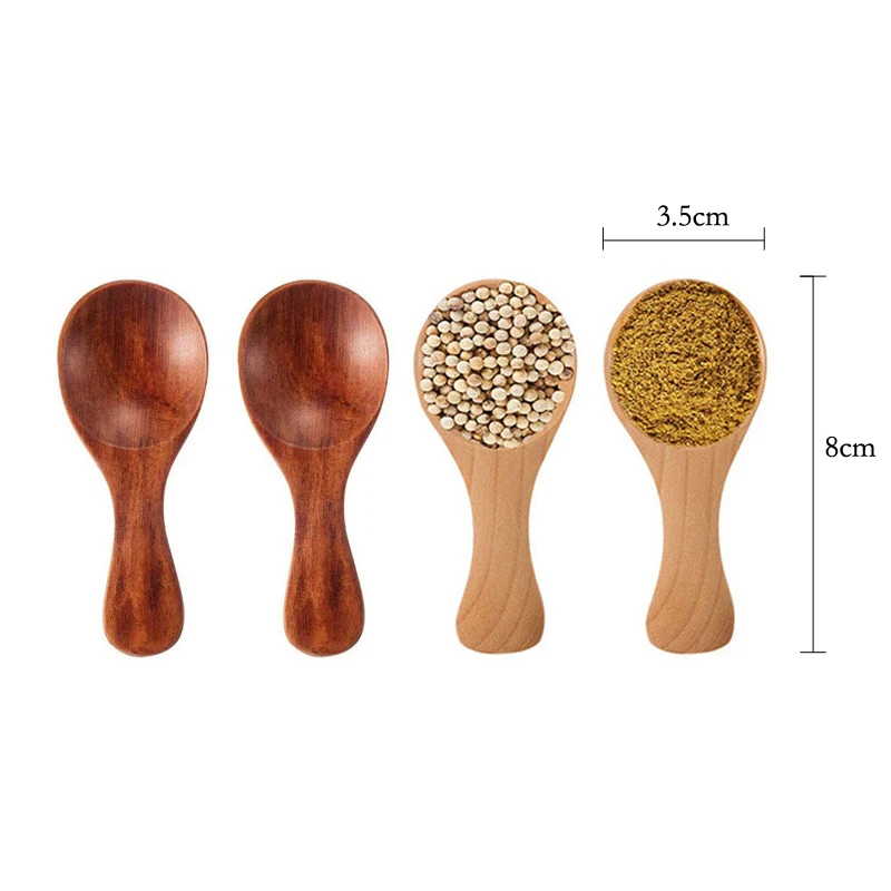 4 قطعة ملاعق خشبية صغيرة المطب - مراجعة Kitchen Gadgets For Small Kitchens وسعره