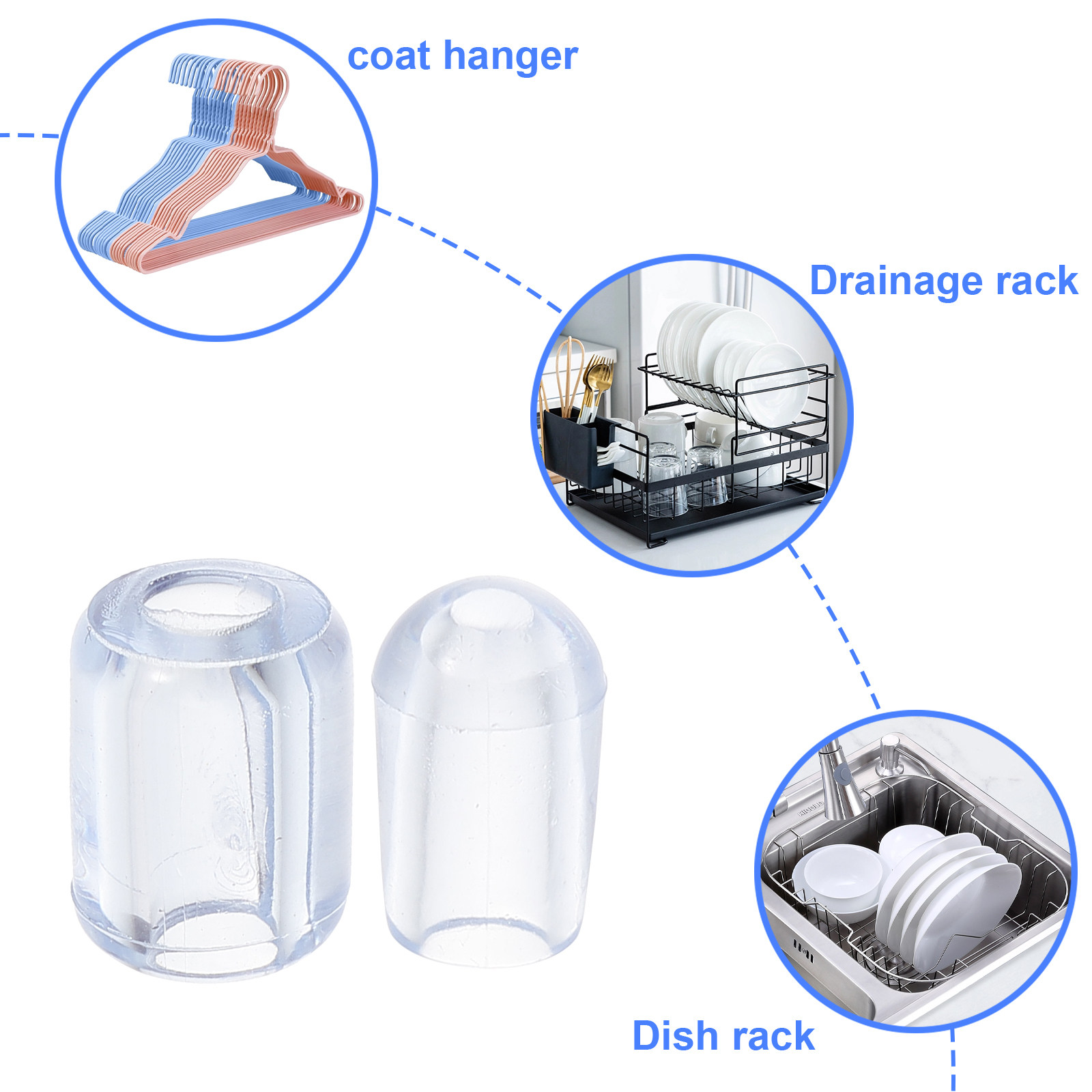 80 قطعة من أقدام شبكة حوض المط - مراجعة Kitchen Gadgets Wholesale وسعره