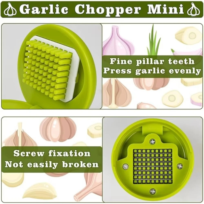 مفرمة ثوم يدوية مع صندوق تخزين - مراجعة Kitchen Gadgets Vegetable Chopper وسعره
