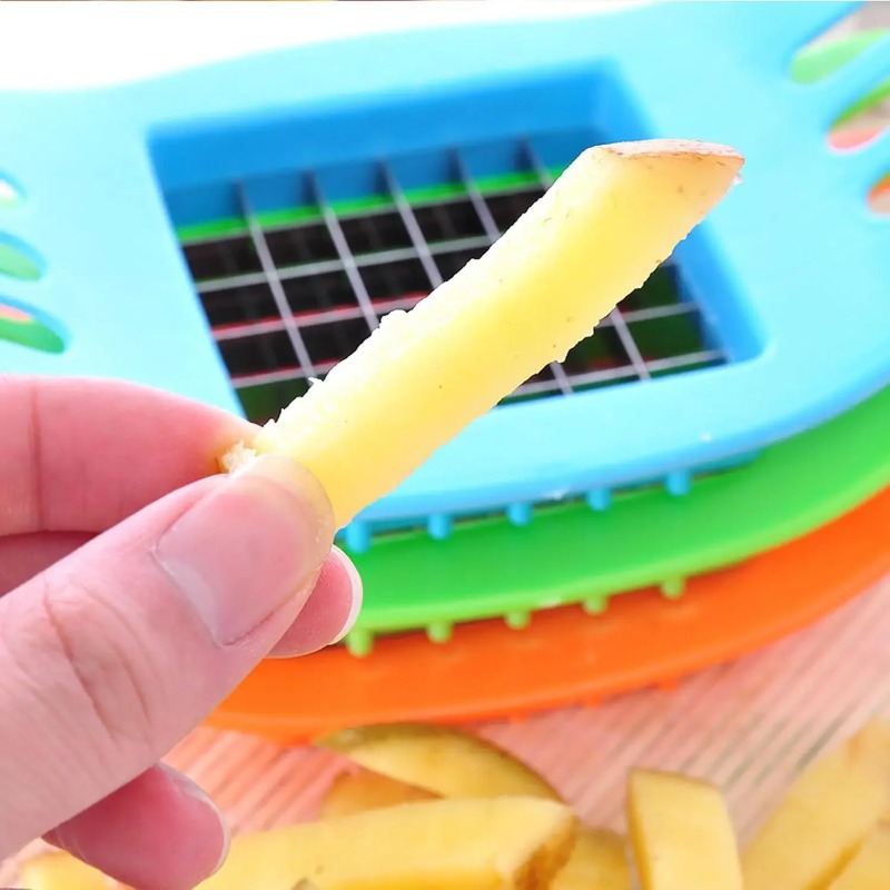 آلة صنع البطاطس المقلية، قطاعة - مراجعة Kitchen Gadgets Vegetable Chopper وسعره