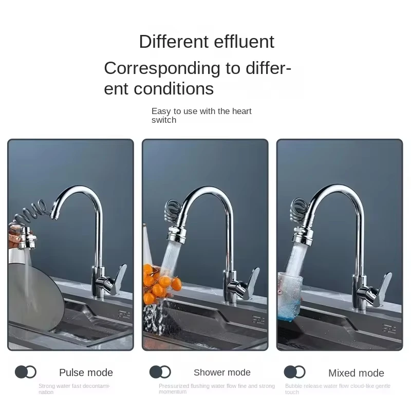 جديد 3 طرق بالوعة صنبور 360 در - مراجعة Quirky Kitchen Gadgets وسعره
