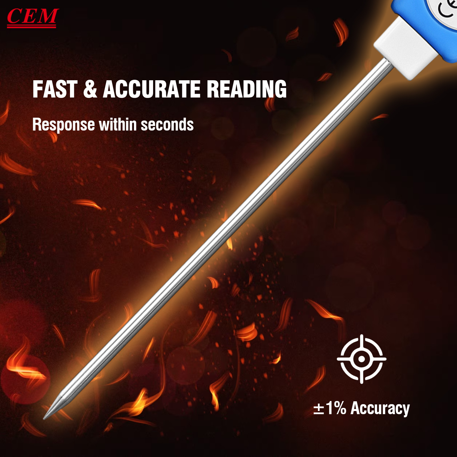 ميزان حرارة اللحوم الرقمي CEM، - مراجعة Instant Read Thermometer وسعره