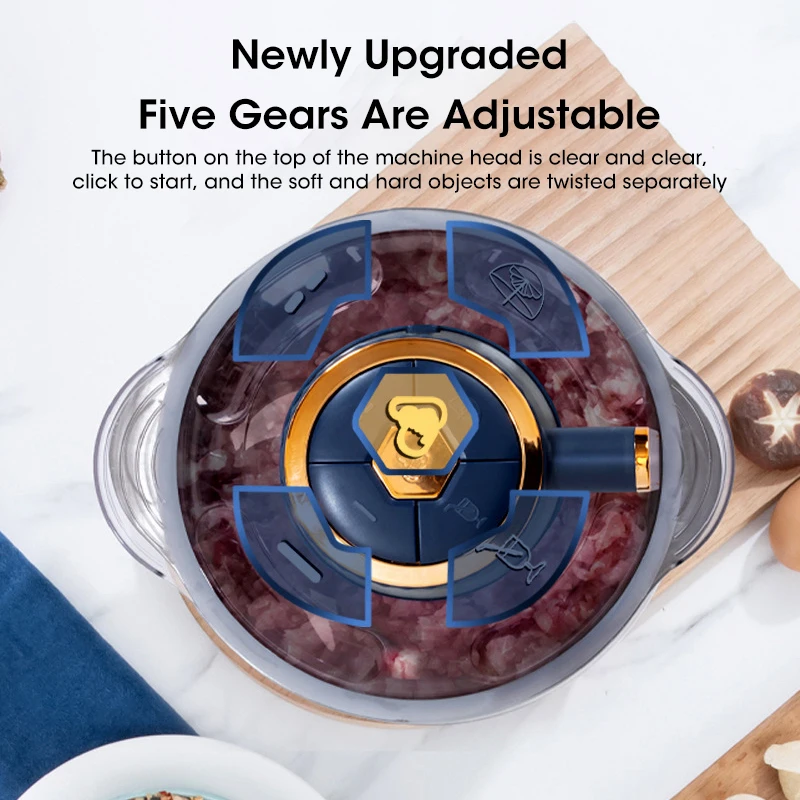 مفرمة لحم كهربائية منزلية سعة  - مراجعة Kitchen Gadgets Vegetable Chopper وسعره