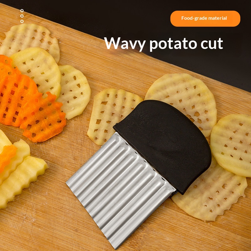 قطاعة بطاطس مموجة من الفولاذ ا - مراجعة Kitchen Gadgets Vegetable Chopper وسعره