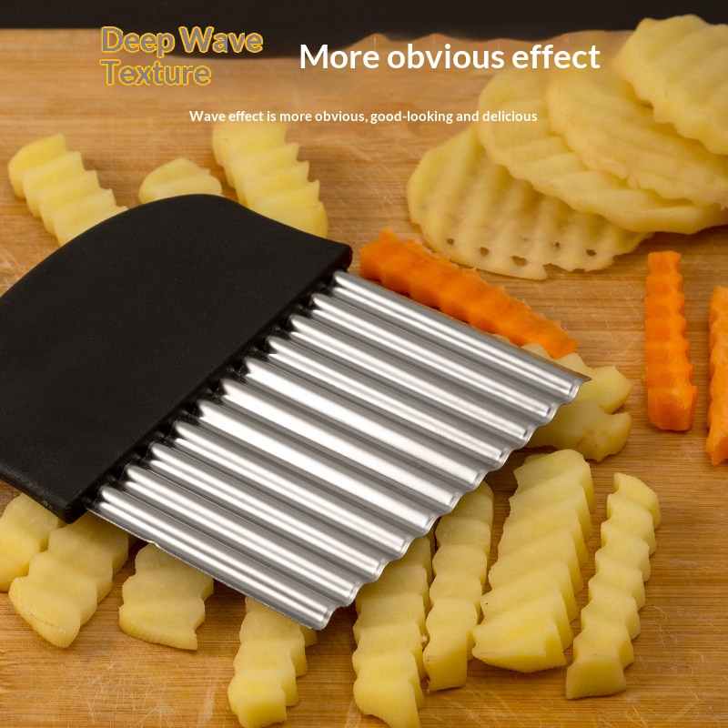 قطاعة بطاطس مموجة من الفولاذ ا - مراجعة Kitchen Gadgets Vegetable Chopper وسعره